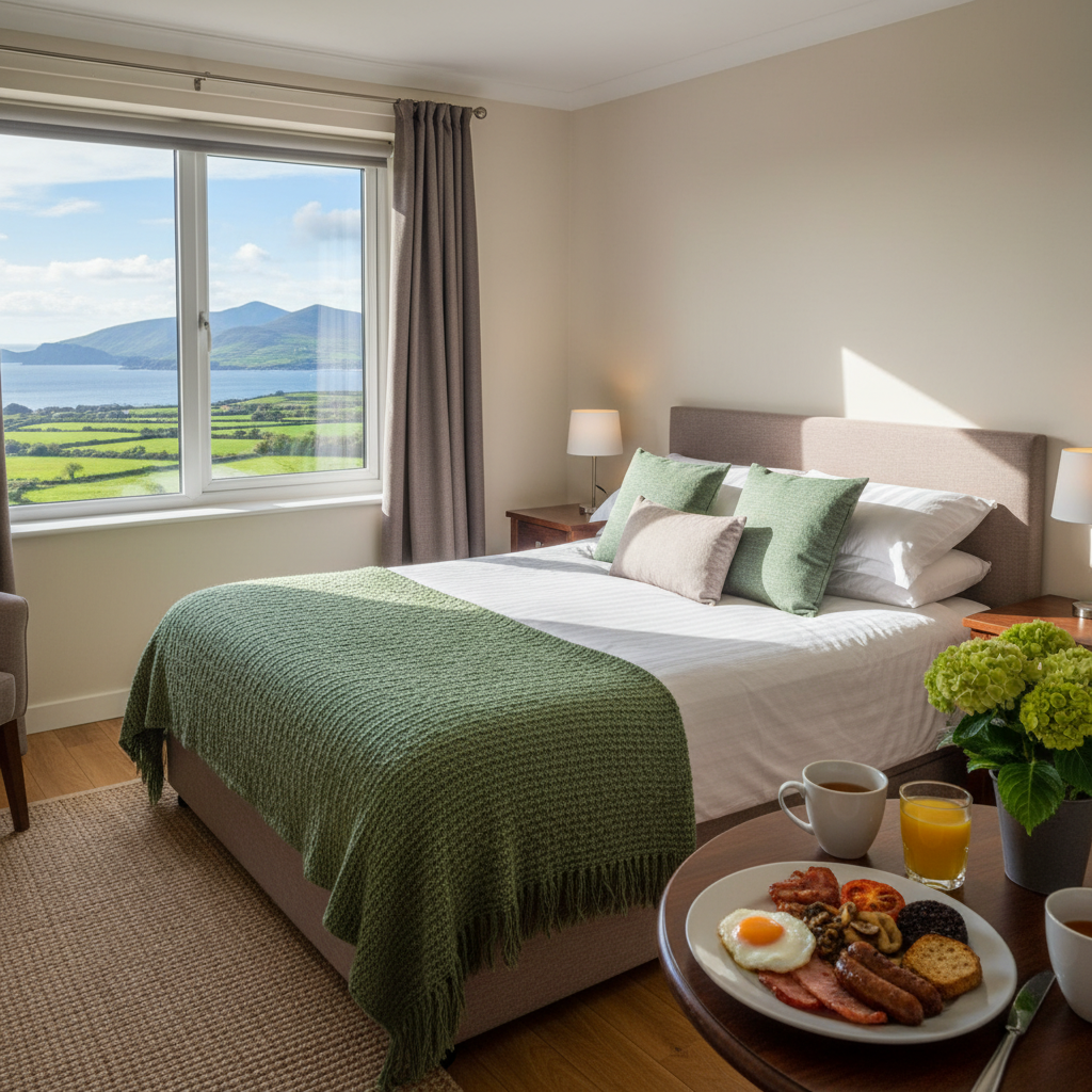 The warm and welcoming interior of Hillside House B&B