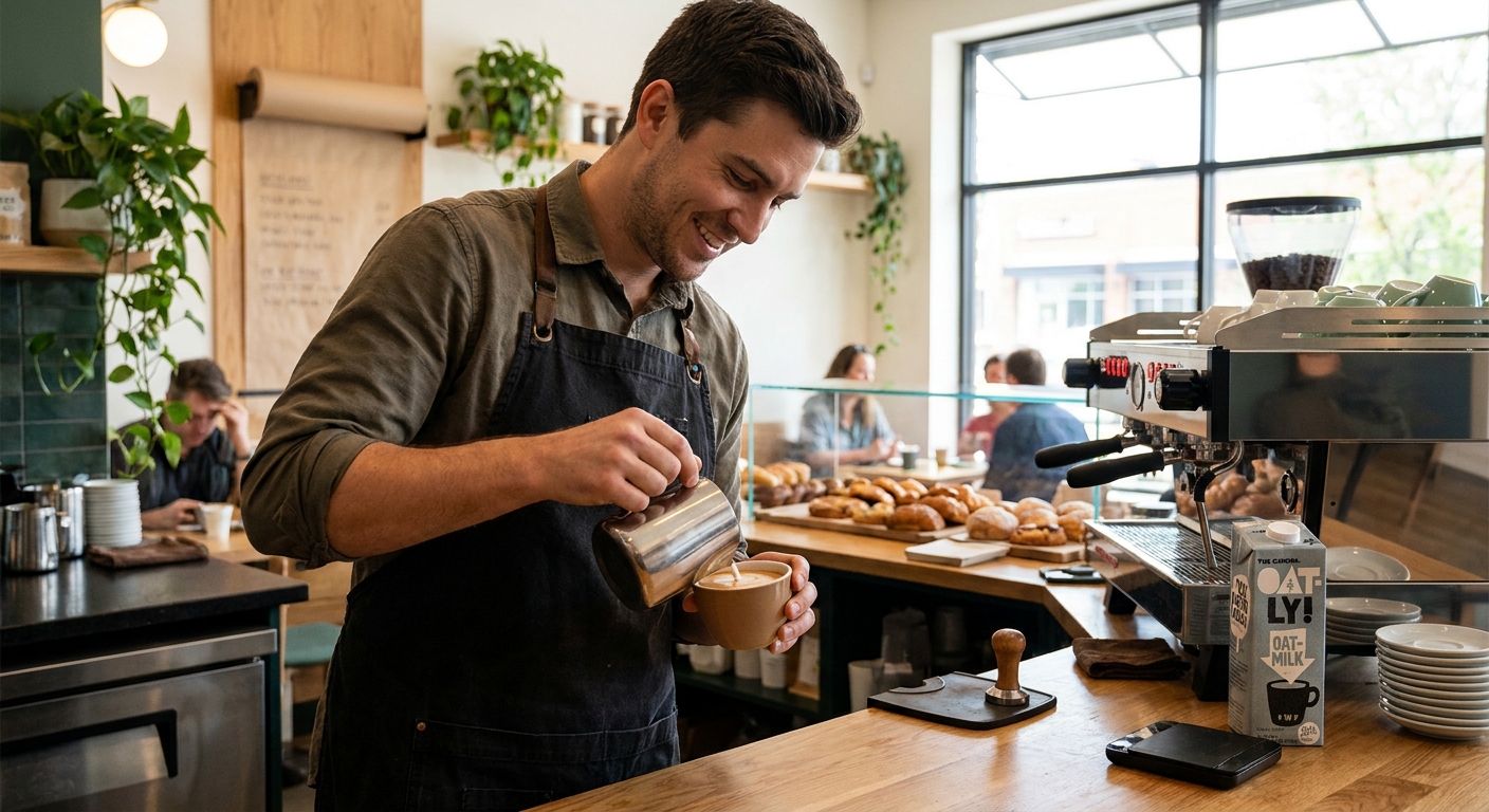 AI-generated features image for: Maple & Co, a cosy neighbourhood cafe with brunch and oat-milk lattes