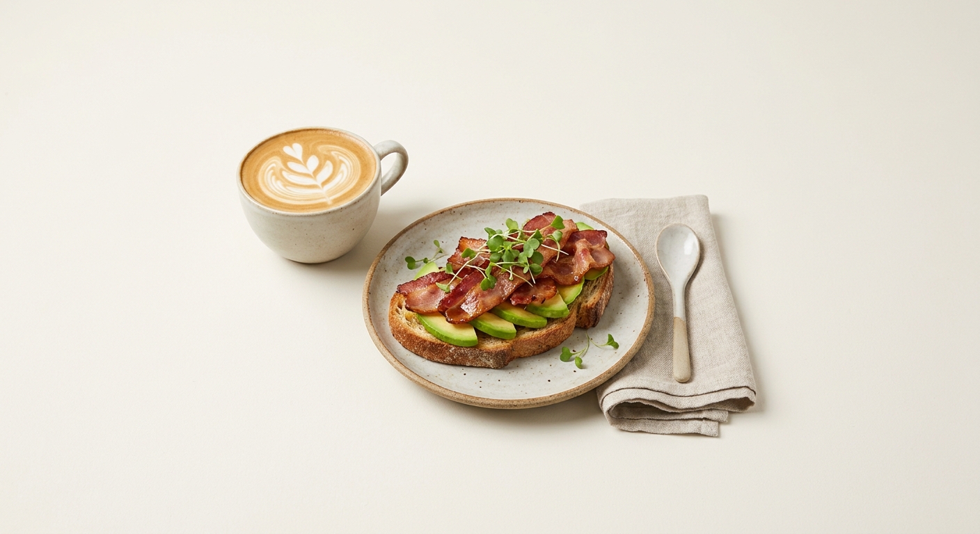 AI-generated products image for: Maple & Co, a cosy neighbourhood cafe with brunch and oat-milk lattes